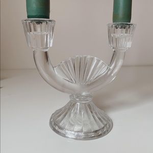 SOLD 🕯 Glass Candle Holder